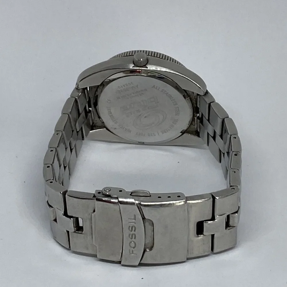 Fossil AM3692 Women's Stainless Steel Silver Analog Dial Quartz Watch HO432